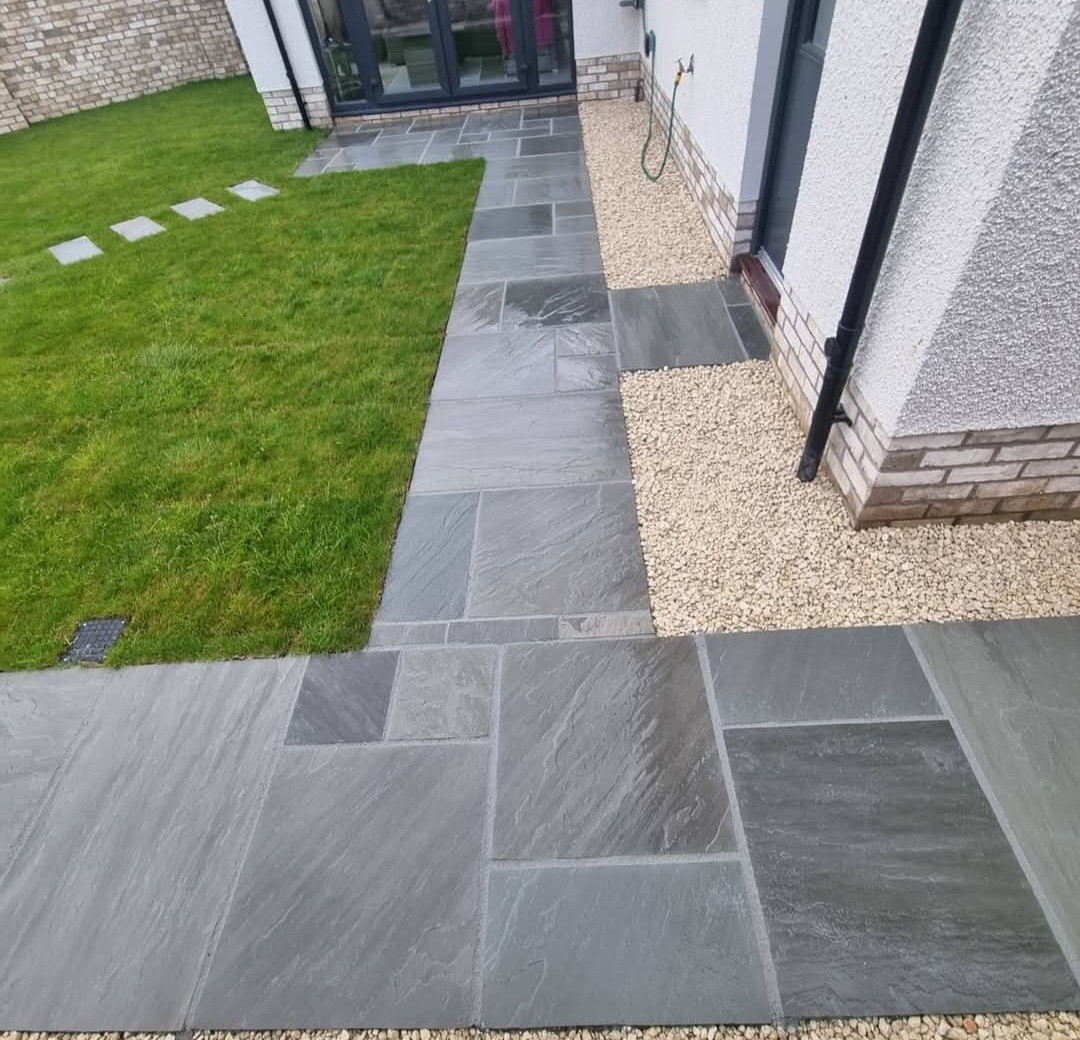 Slate paving pathway