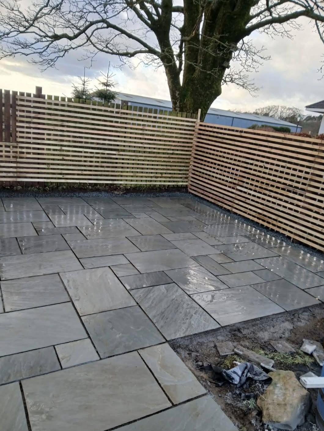 Grey Sandstone Patio